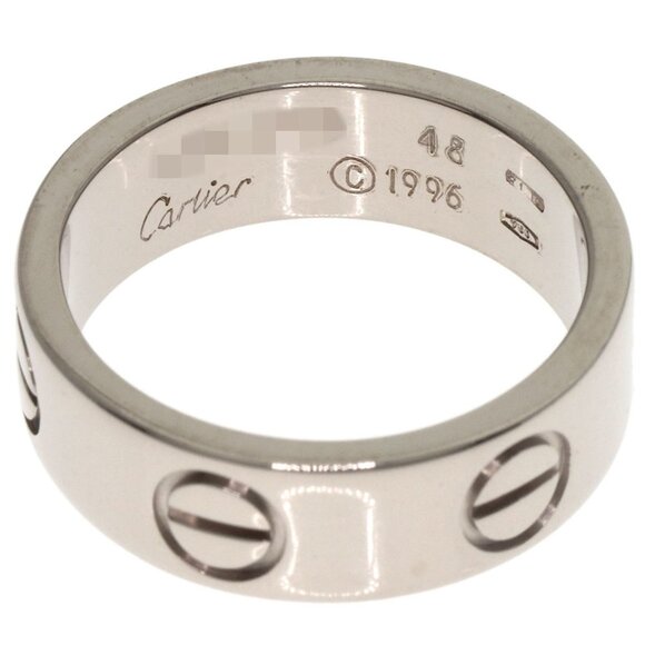 CARTIER 18k White Gold Love Ring #48 - Picture 4 of 8